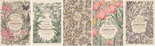 Floral Spring Frame Invite & Posters 26xAI Floral Spring Frame Invite & Posters 26xAI