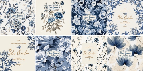 Floral Spring Frame Invite & Posters 26xAI Floral Spring Frame Invite & Posters 26xAI