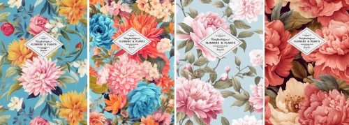 Floral Spring Frame Invite & Posters 26xAI Floral Spring Frame Invite & Posters 26xAI