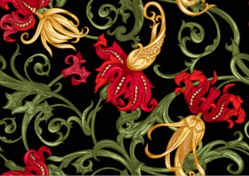 Royal Baroque Ornaments & Victorian Floral Seamless Patterns 42xAI