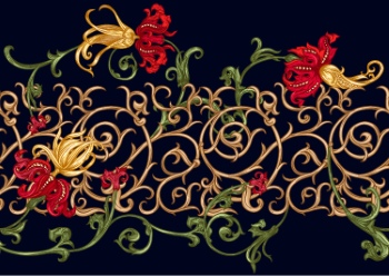 Royal Baroque Ornaments & Victorian Floral Seamless Patterns 42xAI