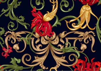 Royal Baroque Ornaments & Victorian Floral Seamless Patterns 42xAI