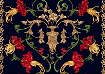 Royal Baroque Ornaments & Victorian Floral Seamless Patterns 42xAI