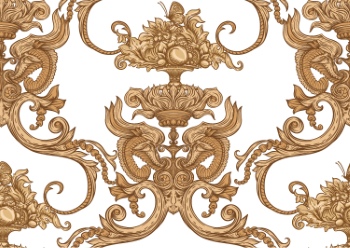 Royal Baroque Ornaments & Victorian Floral Seamless Patterns 42xAI