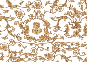Royal Baroque Ornaments & Victorian Floral Seamless Patterns 42xAI