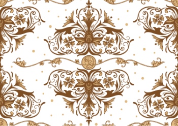 Royal Baroque Ornaments & Victorian Floral Seamless Patterns 42xAI
