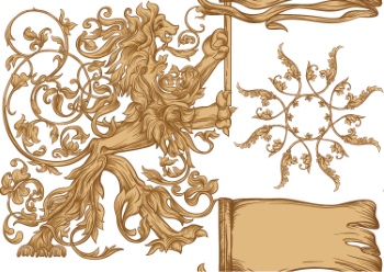 Royal Baroque Ornaments & Victorian Floral Seamless Patterns 42xAI