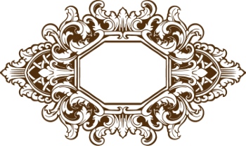 Vintage Baroque Victorian Frames with Ribbons 28xAI