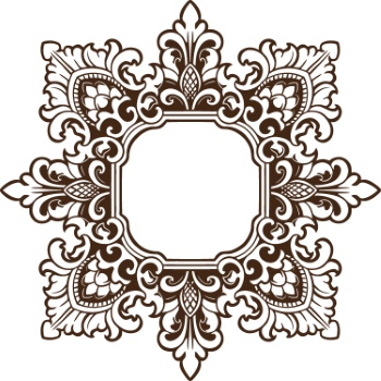 Vintage Baroque Victorian Frames with Ribbons 28xAI