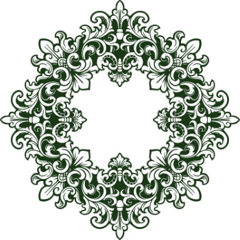 Vintage Baroque Victorian Frames with Ribbons 28xAI