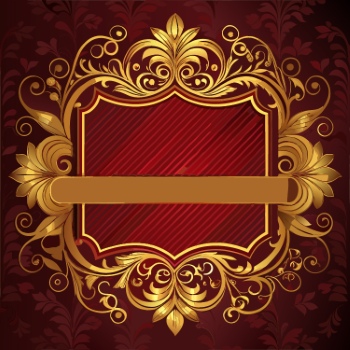 Vintage Baroque Victorian Frames with Ribbons 28xAI