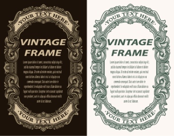 Vintage Frames & Borders #1, 33xAI