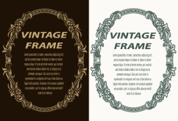 Vintage Frames & Borders #1, 33xAI
