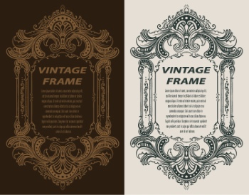 Vintage Frames & Borders #1, 33xAI