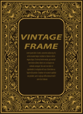 Vintage Frames & Borders #1, 33xAI