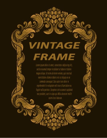 Vintage Frames & Borders #1, 33xAI