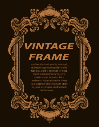 Vintage Frames & Borders #1, 33xAI