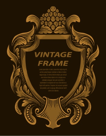 Vintage Frames & Borders #1, 33xAI