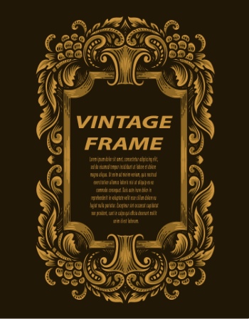 Vintage Frames & Borders #1, 33xAI