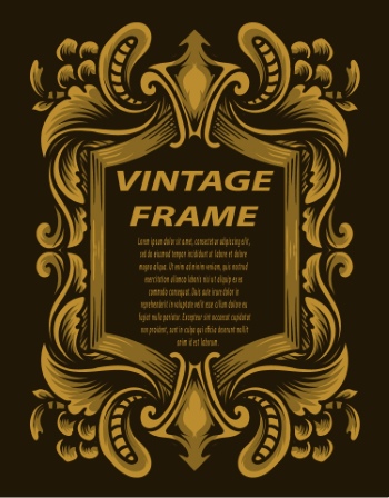 Vintage Frames & Borders #1, 33xAI