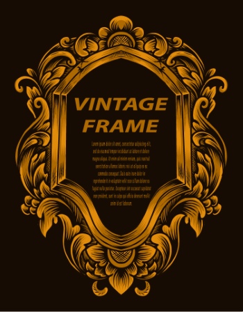 Vintage Frames & Borders #1, 33xAI