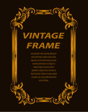 Vintage Frames & Borders #1, 33xAI