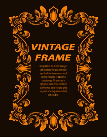 Vintage Frames & Borders #1, 33xAI