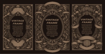 Vintage Frames & Borders #1, 33xAI