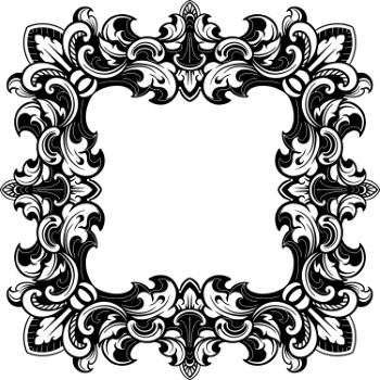 Vintage Frames & Borders #6, 25xAI