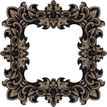 Vintage Frames & Borders #6, 25xAI