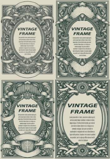 Vintage Frames & Borders #2, 29xAI