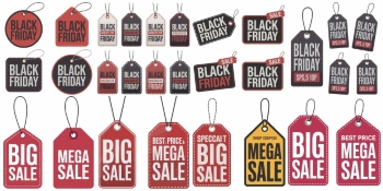 Transparent Sale Labels & Stickers 26xPNG