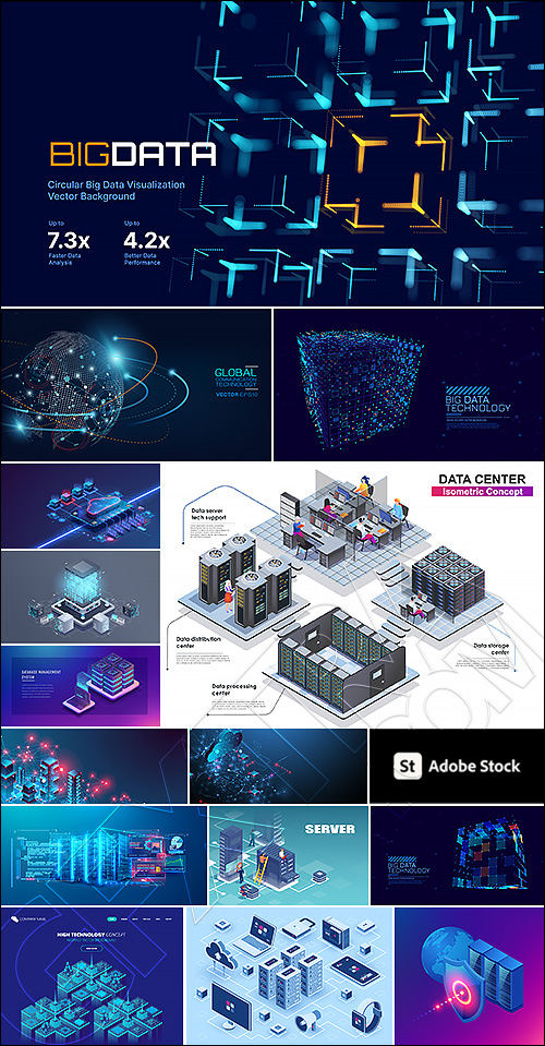 Big Data Center, Digital Network, & Cloud Technology 36xAI