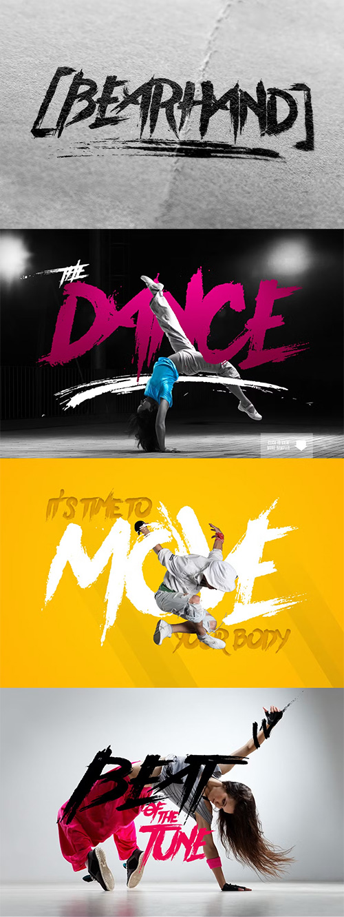 BearHand Typeface + Graphic Pack 219456