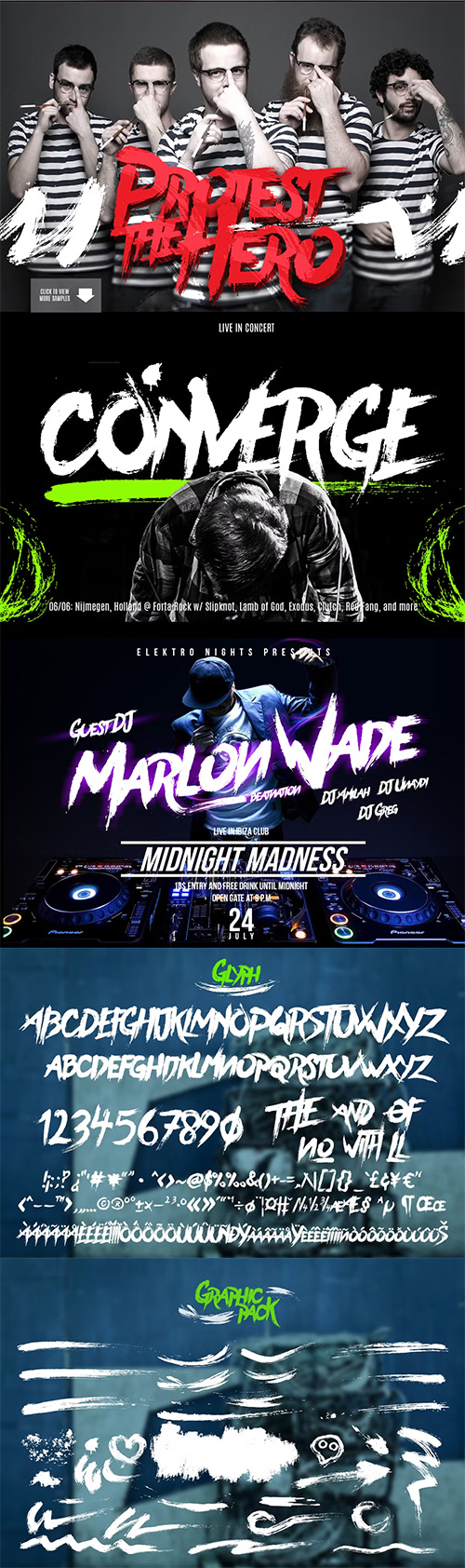 BearHand Typeface + Graphic Pack 219456