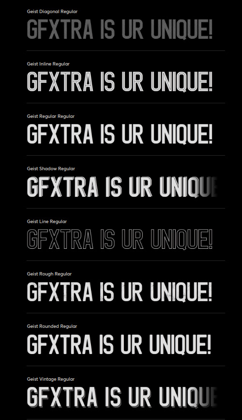 Geist Typeface 8xOTF 248705
