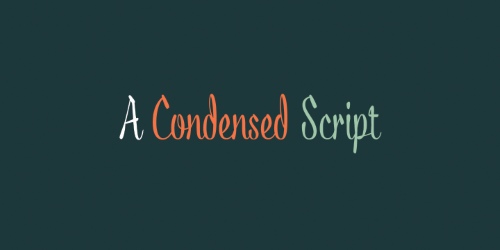 Acid - A Condensed Script Font OTF