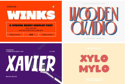 Maulana Sans Serif Script Bundle 214 Typefaces, 329 Fonts