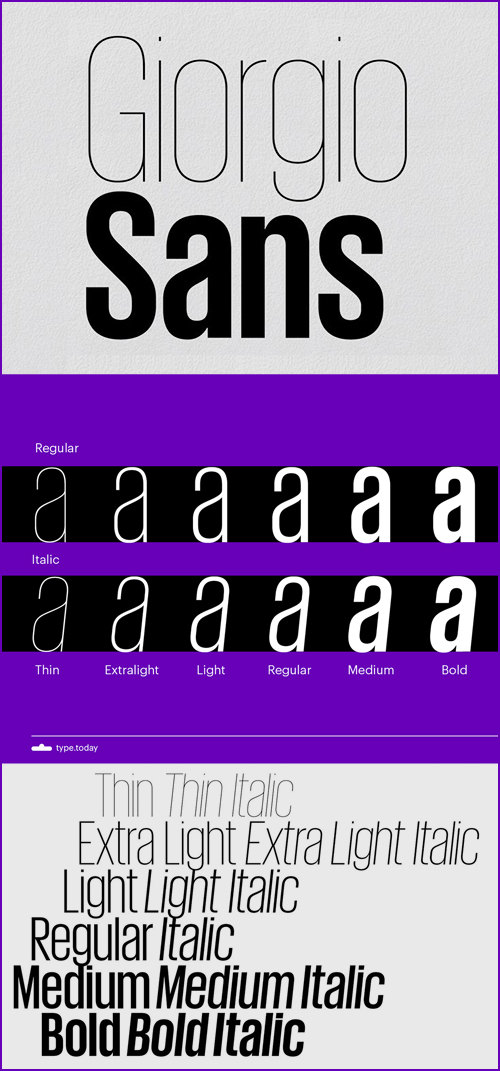 Giorgio Sans Font Family 12xOTF
