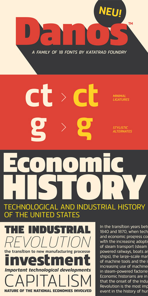 Danos Font Family 18xOTF Danos Font Family 18xOTF