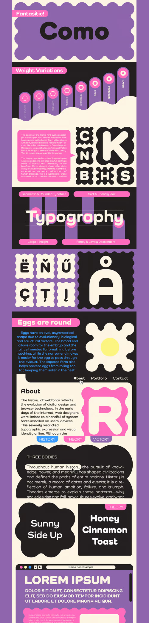 Como - A Modern Rounded Sans Serif 8xOTF