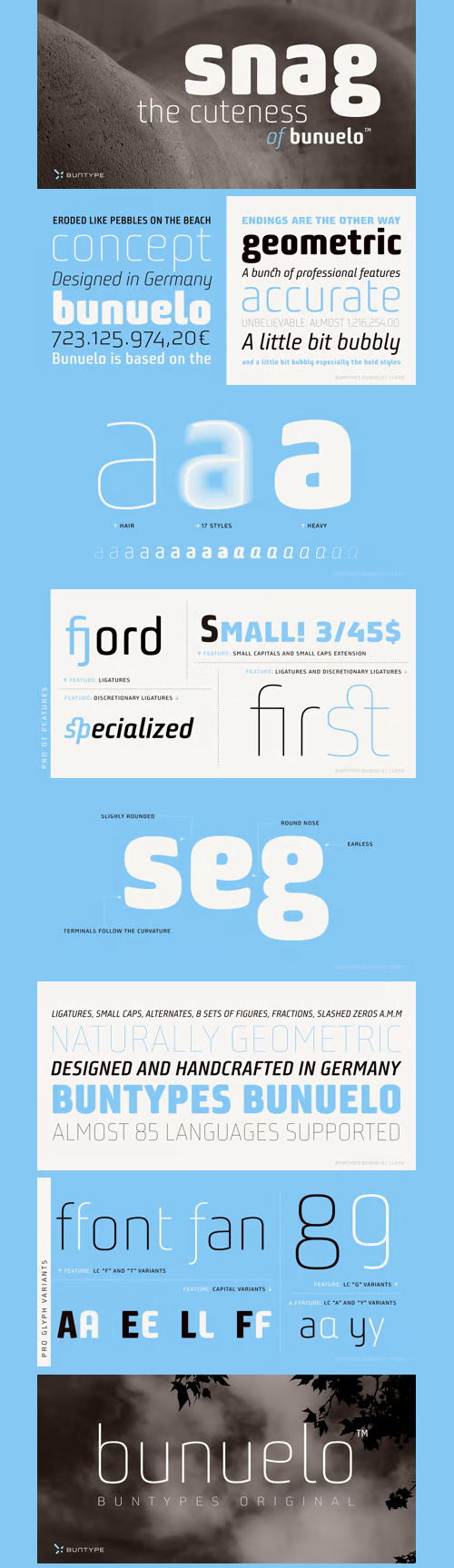 Bunuelo Clean Pro Font Family 17xOTF Bunuelo Clean Pro Font Family 17xOTF