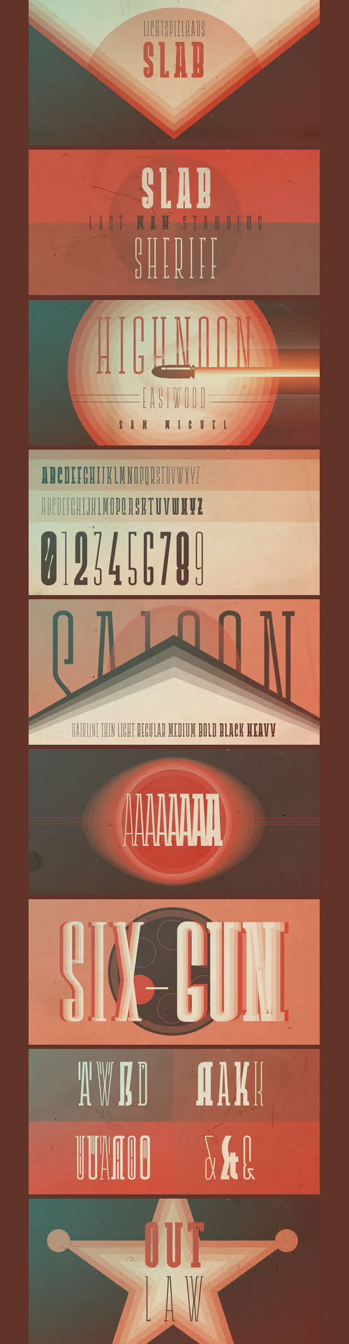 Lichtspielhaus Slab Font Family 8xOTF