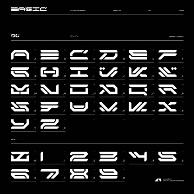 Kanzen - Typeface of Cyberpunk Realm by Studio Innate