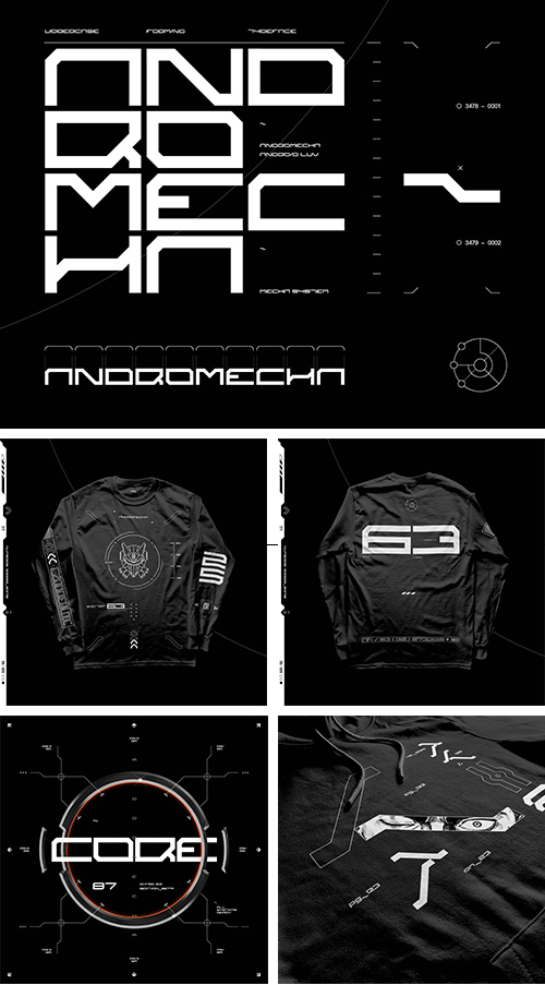 Andromecha - A Futuristic Font by Studio Innate £18