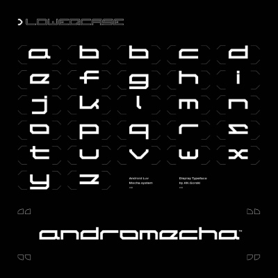 Andromecha - A Futuristic Font by Studio Innate £18