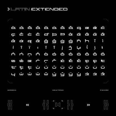 Andromecha - A Futuristic Font by Studio Innate £18