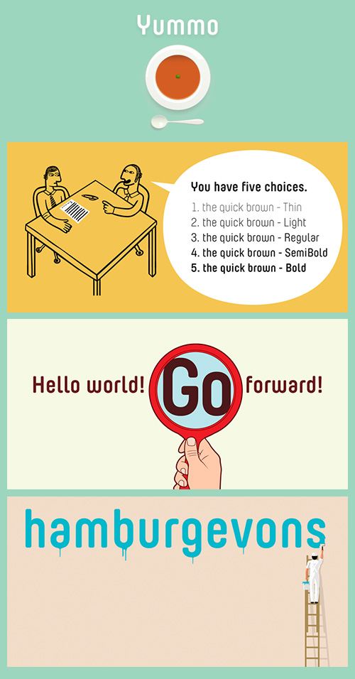 Yummo Font Family 5xOTF 2058618