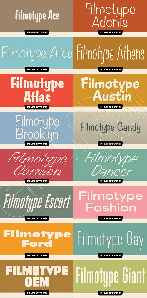FilmoType - 75 Fonts Bundle 79xOTF FilmoType - 75 Fonts Bundle 79xOTF