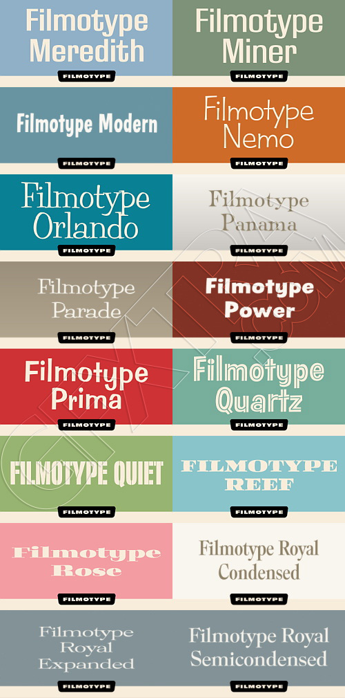 FilmoType - 75 Fonts Bundle 79xOTF FilmoType - 75 Fonts Bundle 79xOTF